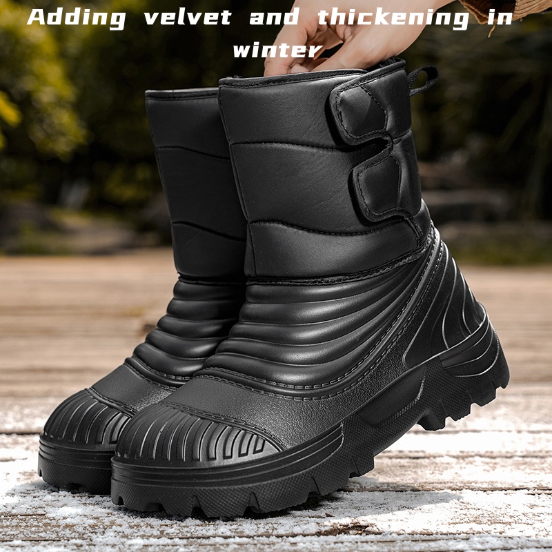 Winter Boot Insulated - New men's winter snow boots thickened