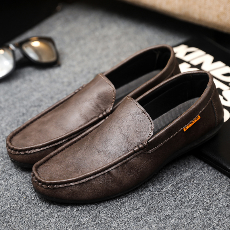 Men Shoes Size 46 - Business Casual Leather Shoes Men Lazy