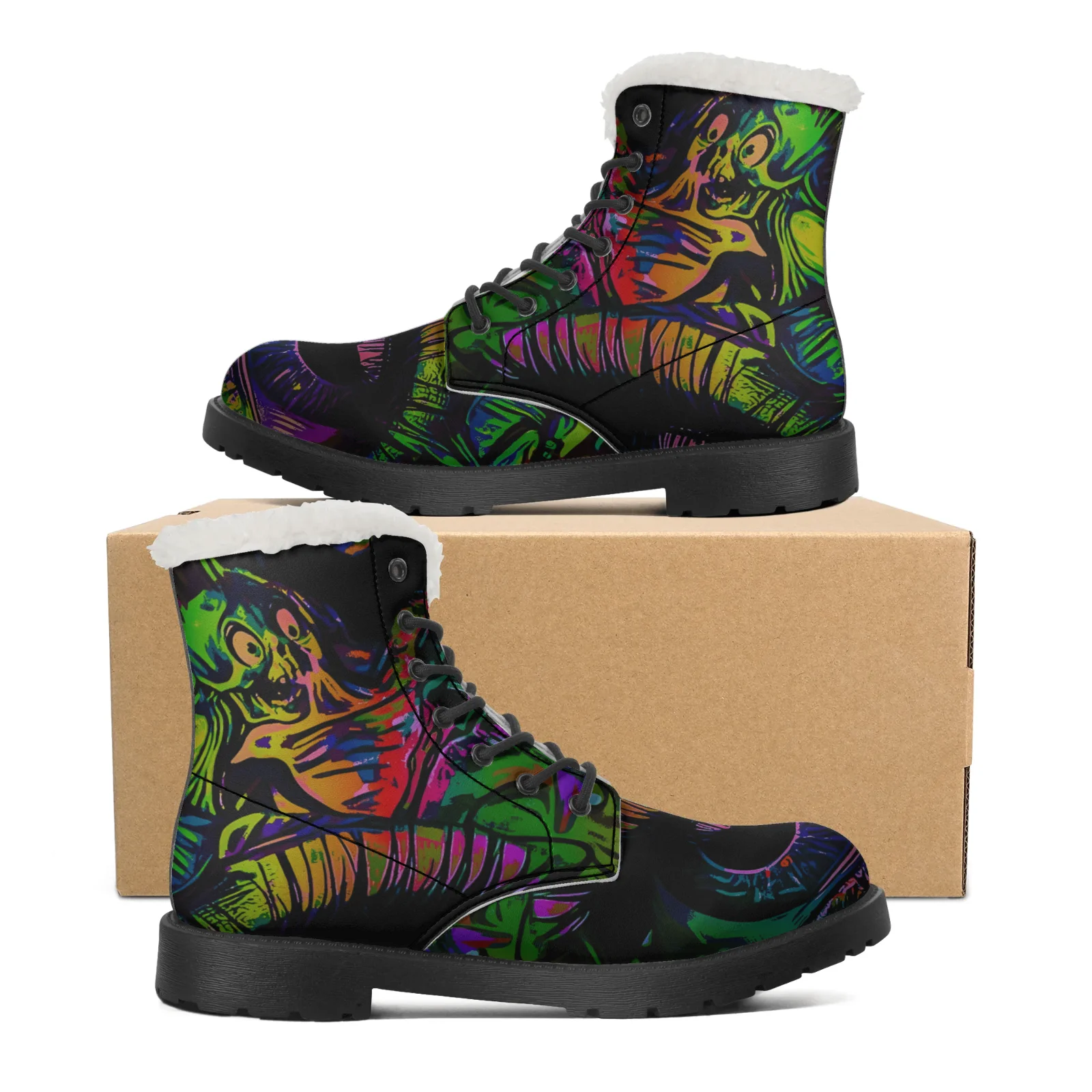 Men Shoes Eu To Us Size - Cool Design Plush Snow Boots for