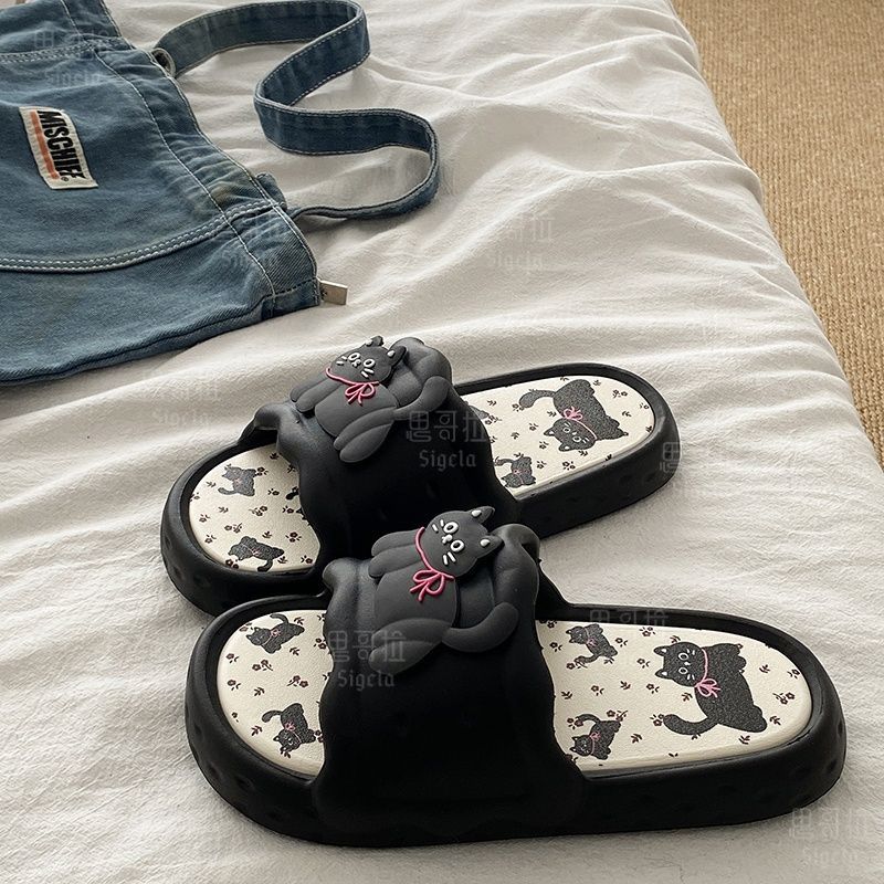 Flip Flop Beach Men - Printting Cute Bear Women Slippers Summer