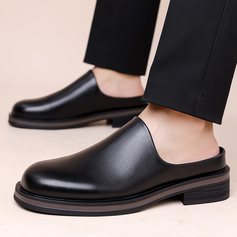 Men'S Shoes Qn - Men Slip-On Half Slippers, Thick Sole