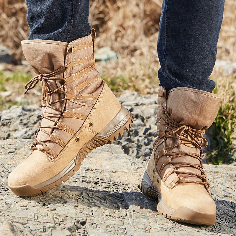 Men Shoes Eu To Us Size - Hot Tactical Eu 38-46 High Tube