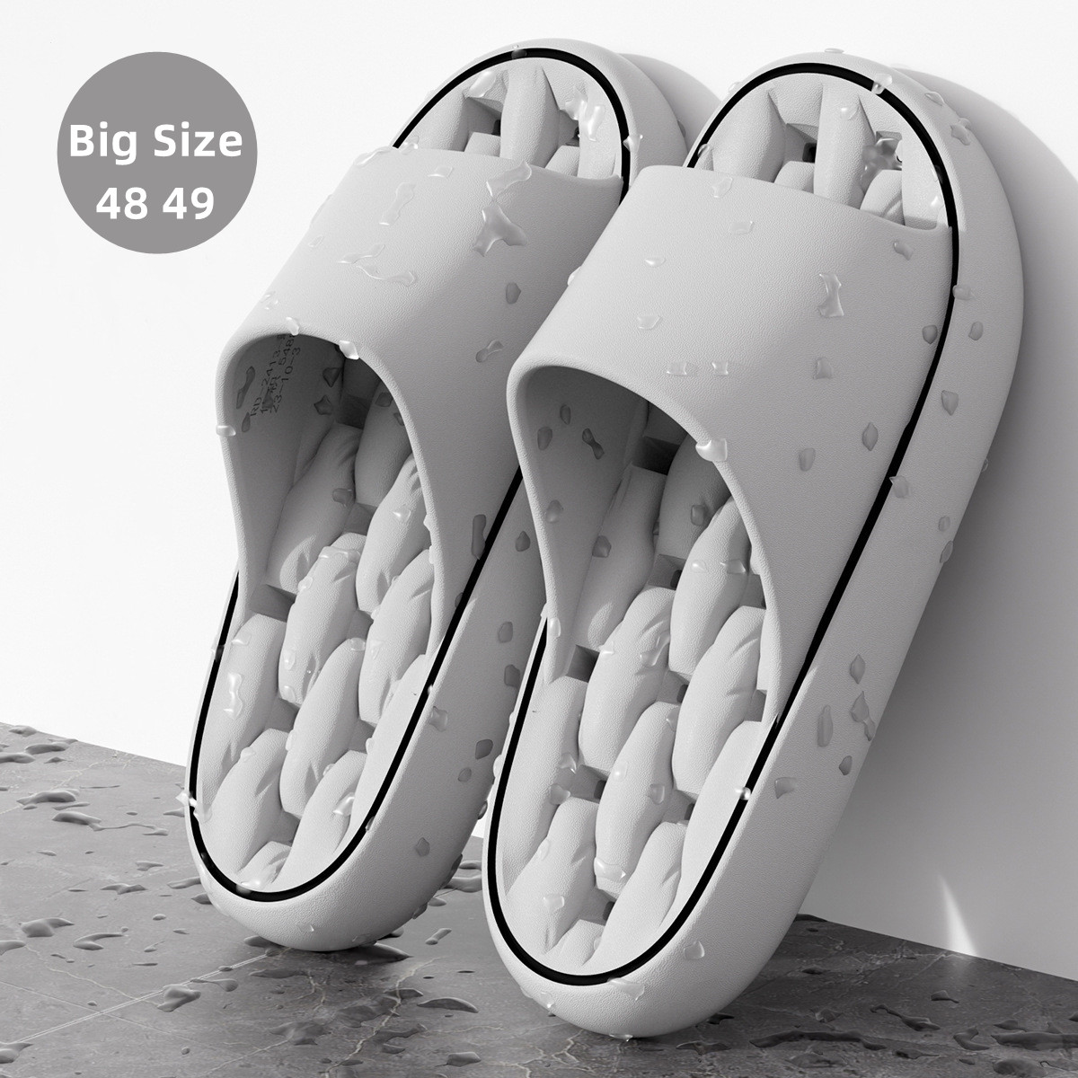 Men Shoes H&M - Big Size 48 49 Bathroom Slippers