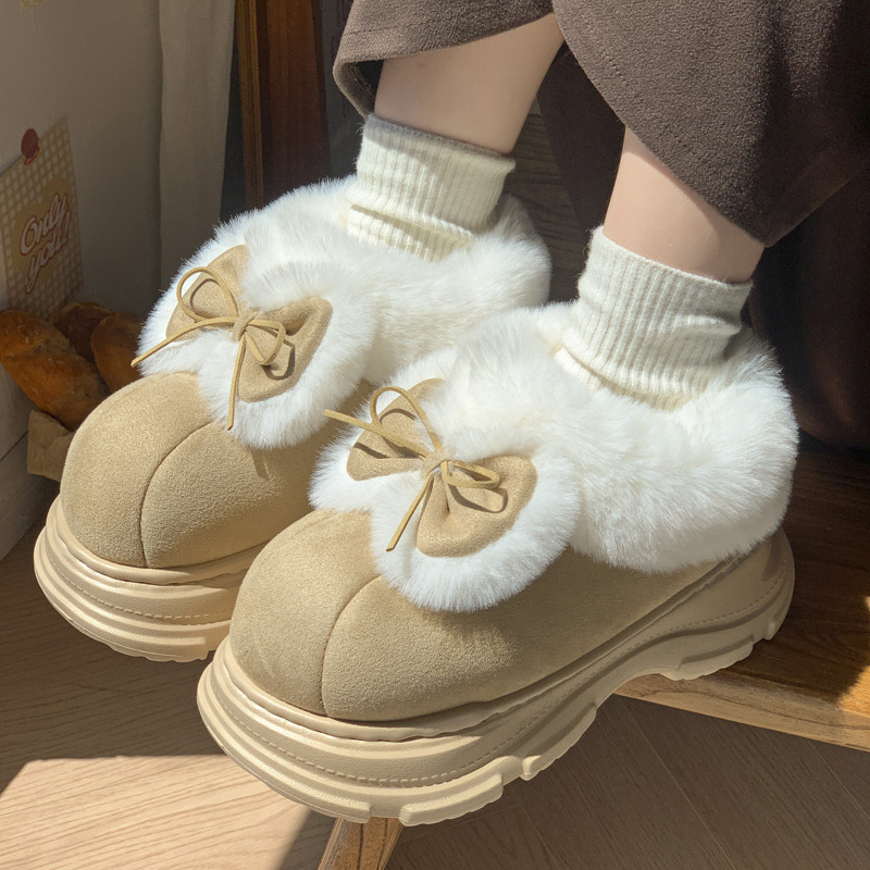 Warm Faux Fur Fluffy Slippers  - đánh giá và giá Winter Boot Insulated