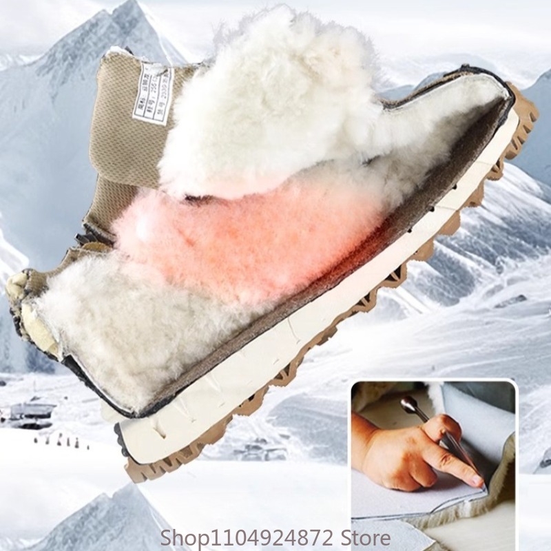 Winter Warm Wool Cotton Shoes  - đánh giá và giá Men'S Shoes Qn