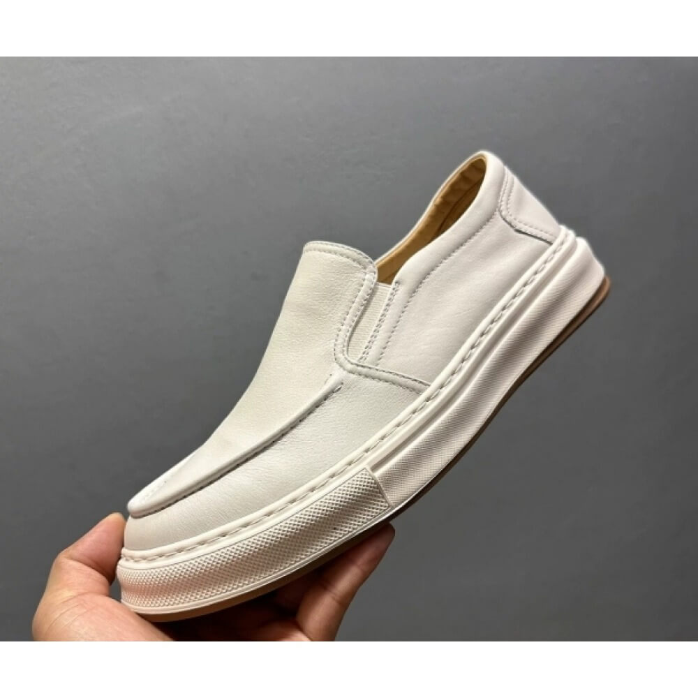 Luxury White Leather Casual Lo - đánh giá và giá Men'S Shoes Smart