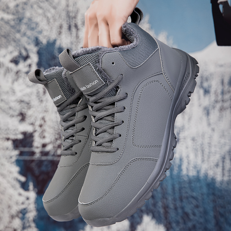 Winter Men's Boots Warm Plush  - đánh giá và giá Men'S Shoes Qn