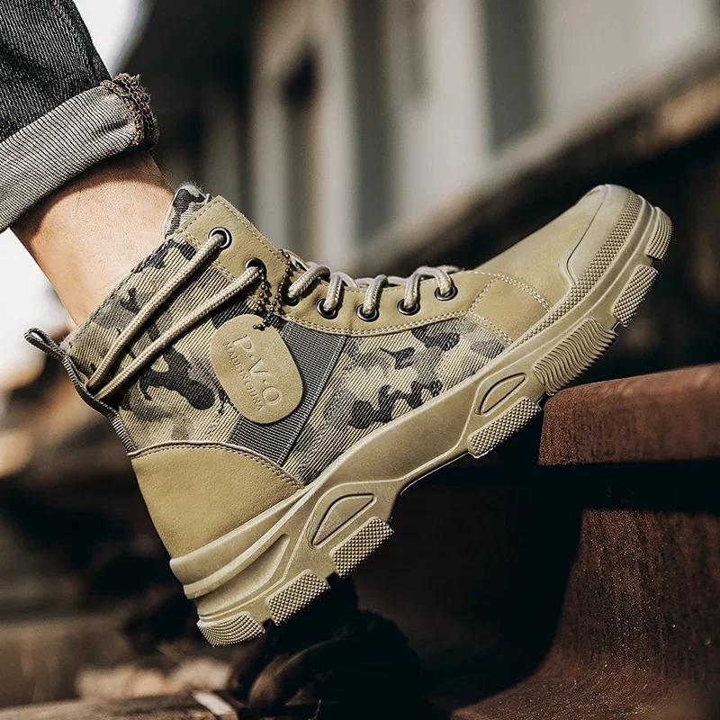 High-Top Boots for Men Autumn  - đánh giá và giá Men'S Shoes Daily Use