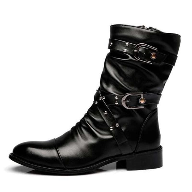 Fashion Men's Leather High Qua - đánh giá và giá Men Shoes Size 46