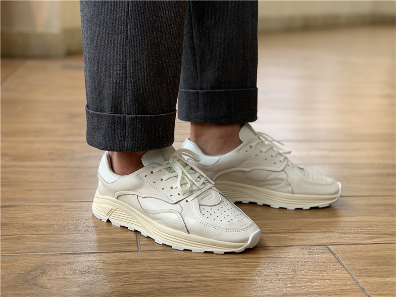 Round-toe Lace-up Casual White - đánh giá và giá Men'S Shoes Qn