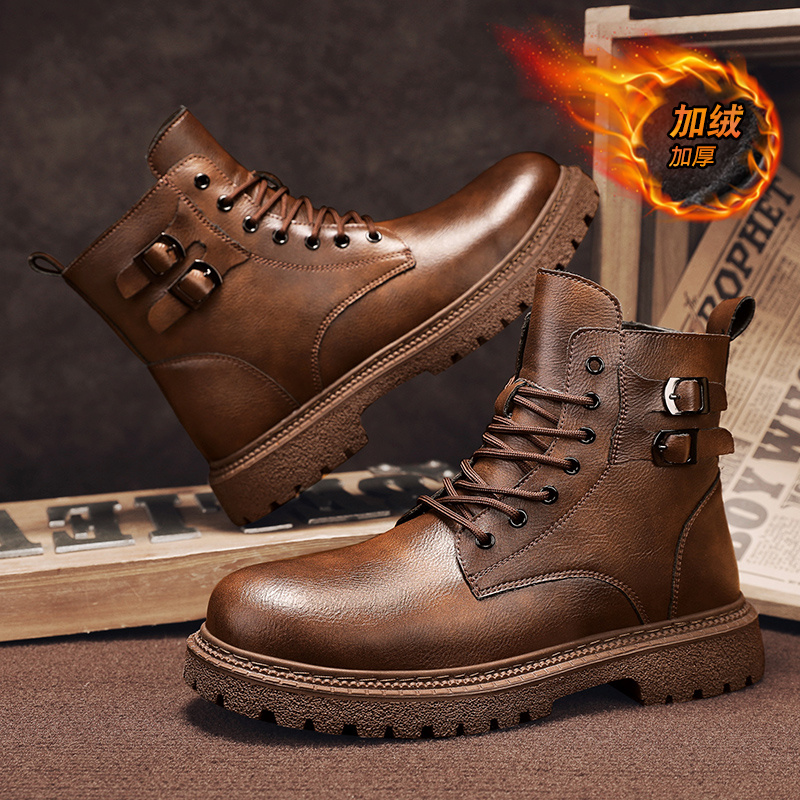 New Men Snow Boots Cowhide Win - đánh giá và giá Men Shoes Size 46