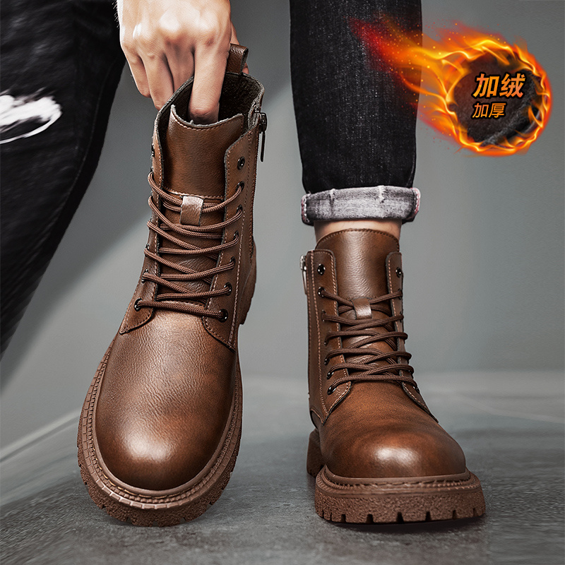 New Men Snow Boots Cowhide Win - đánh giá và giá Men Shoes Size 46