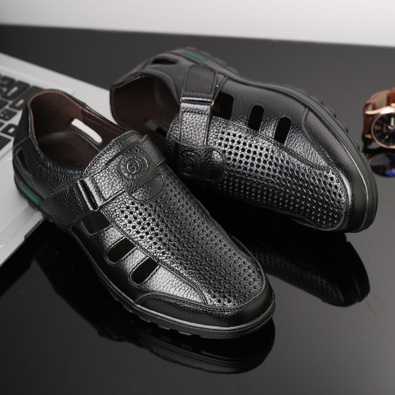 Men's Genuine Leather Sandals  - đánh giá và giá Men Shoes Eu To Us Size