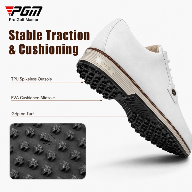 PGM Men's Cow Leather Golf Sho - đánh giá và giá Men Shoes Eu To Us Size