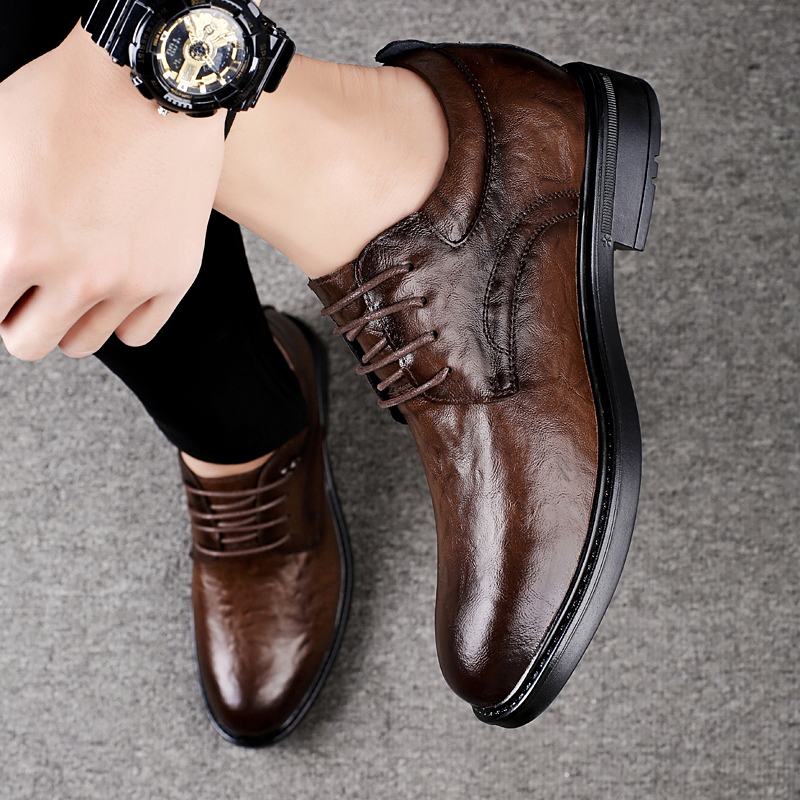 Leather Casual Elevator Shoes  - đánh giá và giá Men'S Shoes Qn