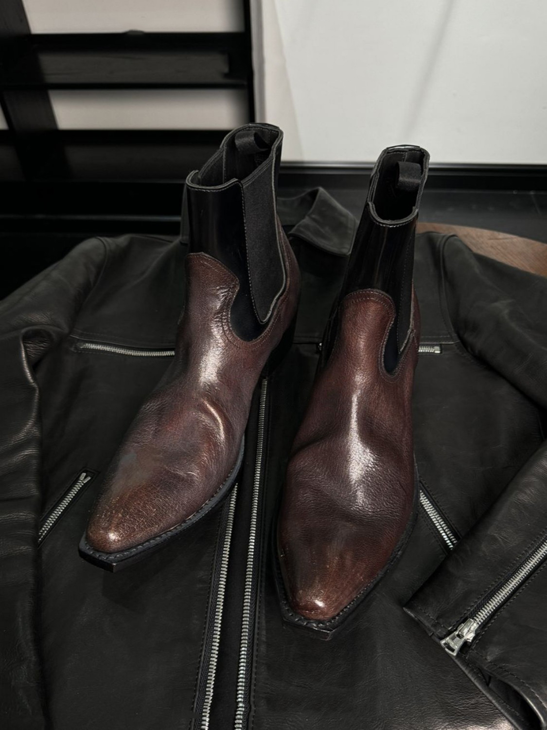 Men's Black Leather Chelsea Bo - đánh giá và giá Men'S Shoes Smart